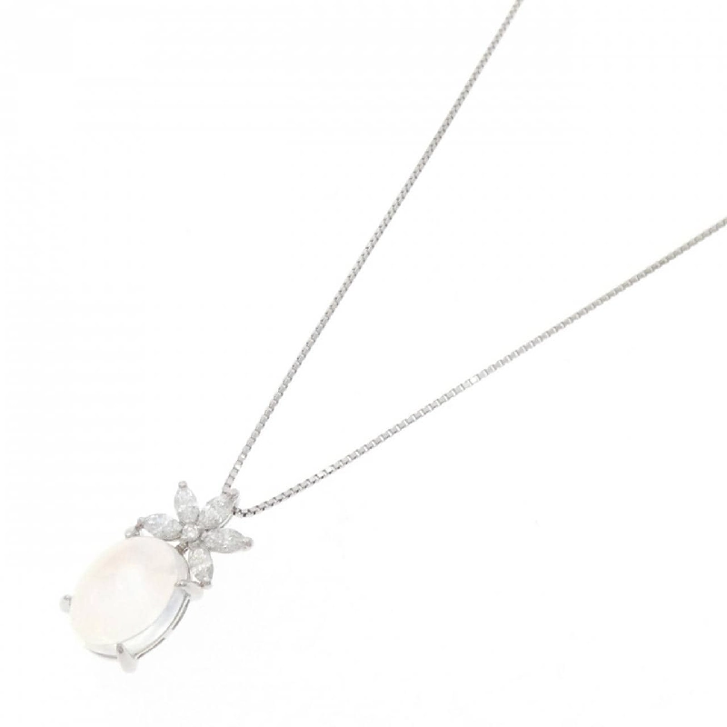 Dây chuyền đá mặt trăng PT900/PT850 5.35CT - Hàng hiệu Authentic 861838