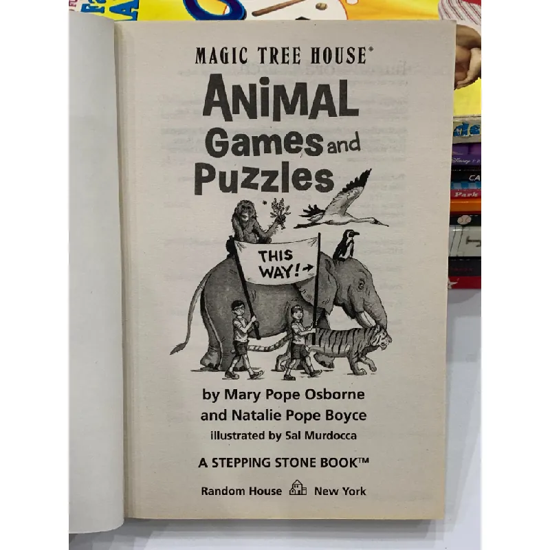 Magic Tree House: Animal Games and Puzzles – Mary Pope Osborne & Natalie Pope Boyce 559606
