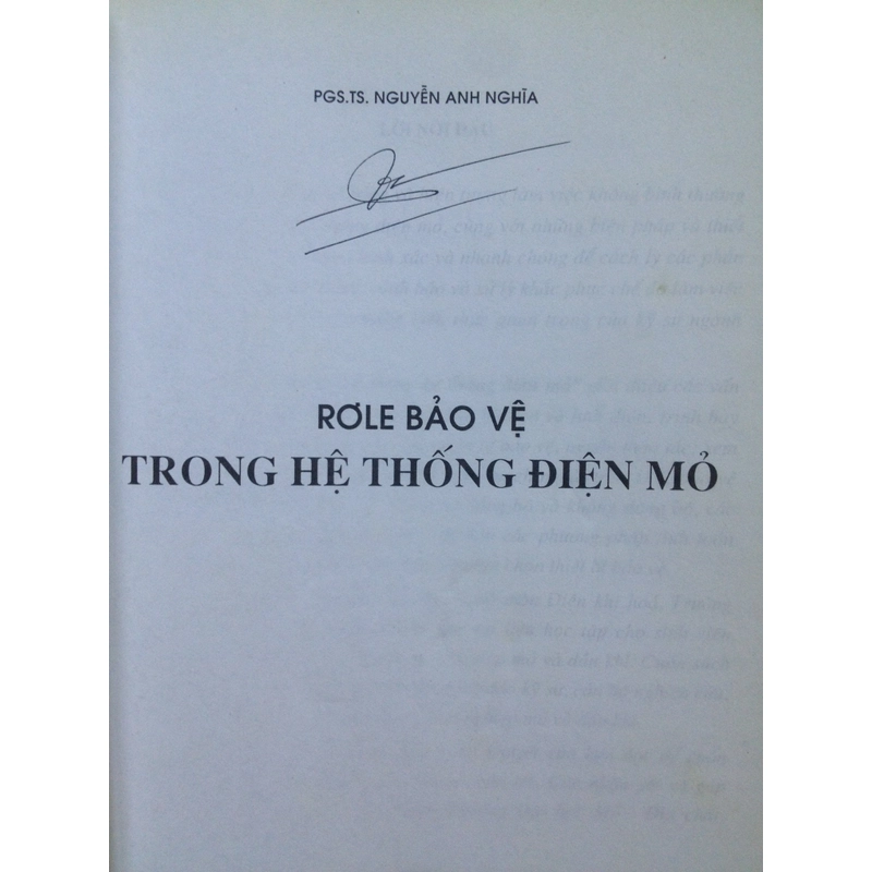 RƠLE - BẢO VỆ TRONG HỆ THỐNG ĐIỆN MỞ 460117