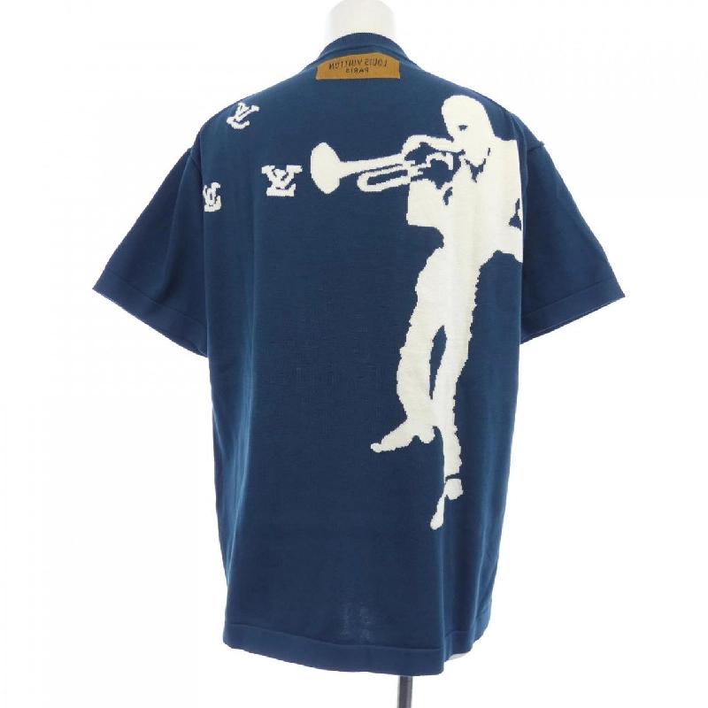Louis Vuitton LOUIS VUITTON Jazz Trumpeter Signature Crew Neck HNN10WJS5 Áo len - Hàng hiệu Chính hãng 893607