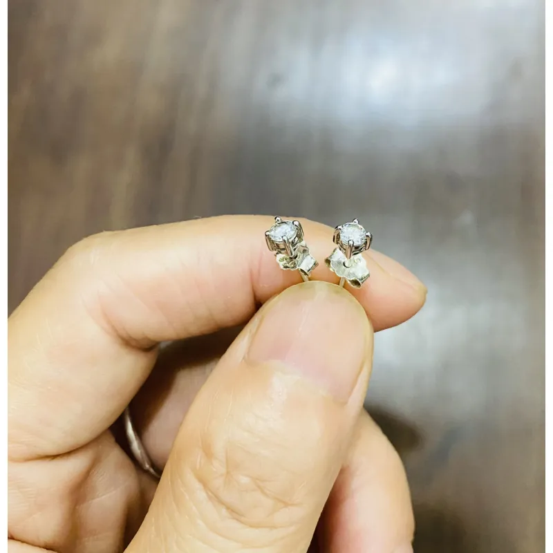 Đôi nụ bạc 925 đá cz xinh xinh 1003531