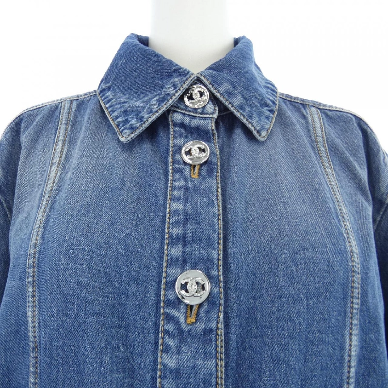 Áo khoác denim CHANEL LOOK12 P76746V68693 633459