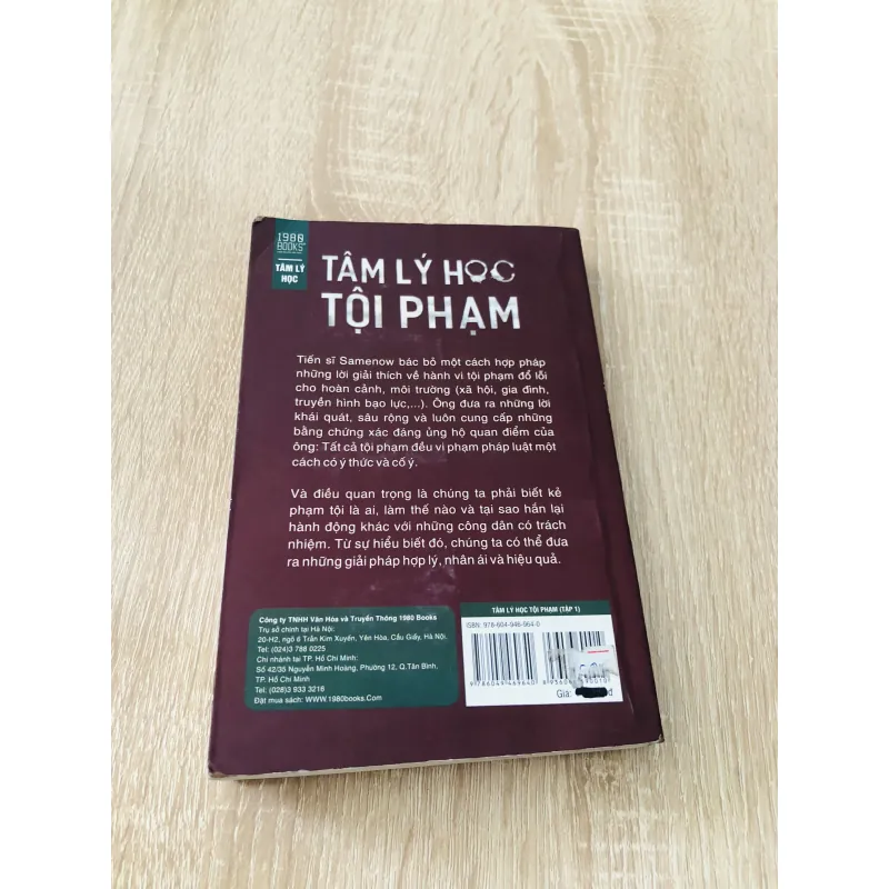 TÂM LÝ HỌC TỘI PHẠM ( T1) 970554