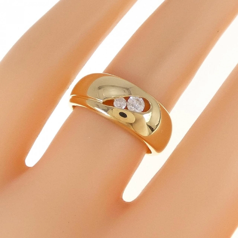 Nhẫn kim cương K18YG 0.13CT 672548