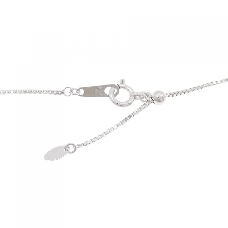 K18WG Dây chuyền kim cương chéo 0.50CT - Hàng hiệu Authentic 860175