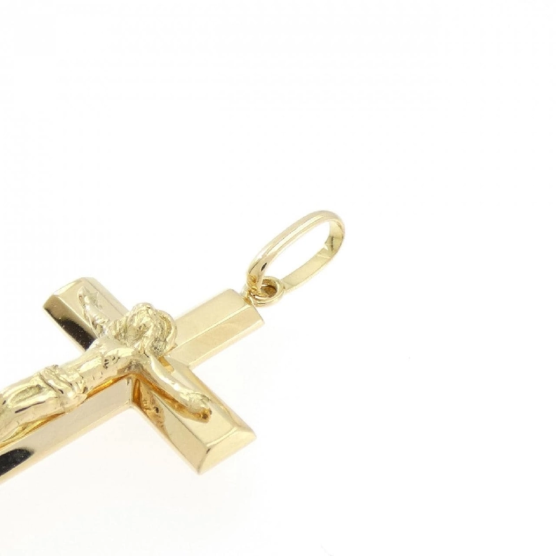 K18YG Mặt dây chuyền hình chữ thập - Hàng hiệu Chính hãng 865809