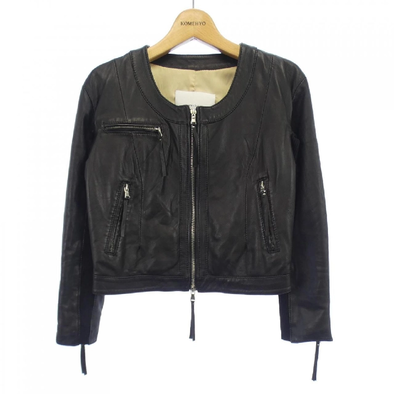 【Khuyến mãi】Áo khoác da NORMALUISA 636310