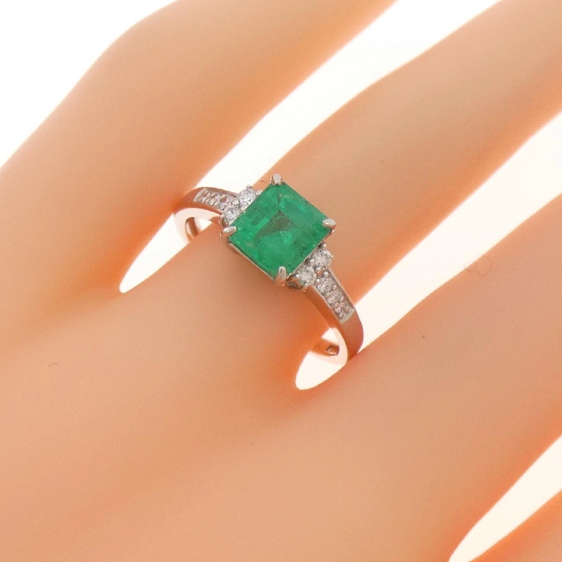Nhẫn Emerald PT950 1.00CT - Hàng hiệu Chính hãng 850615