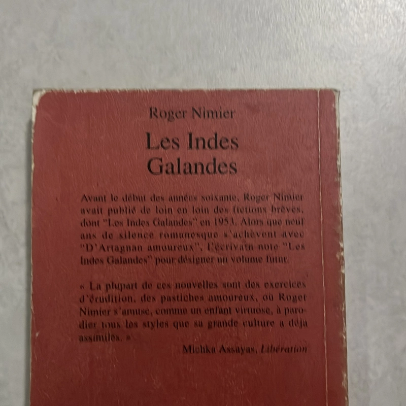 Les Indes Galandes - Roger Nimier 503648