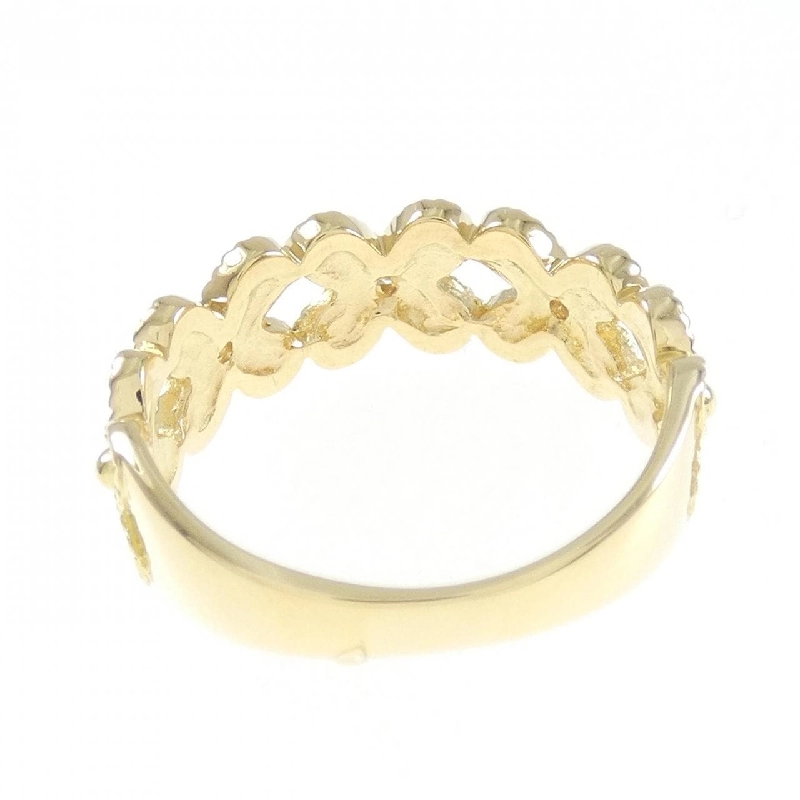 Nhẫn kim cương hoa K18YG 0.06CT 670139