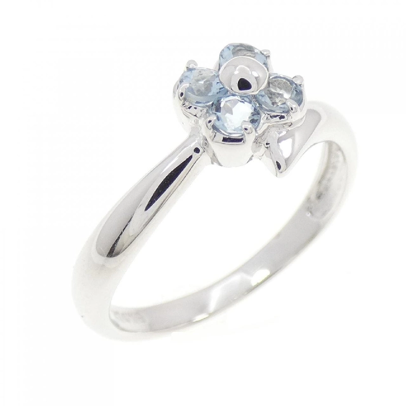 Nhẫn Aquamarine K14WG 667893