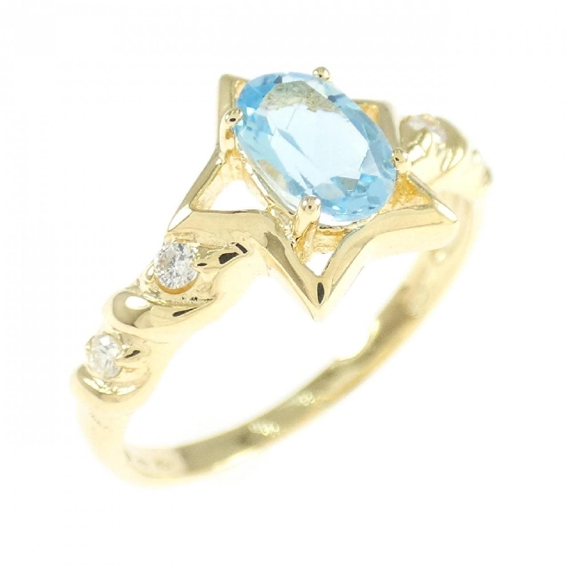 Nhẫn Blue Topaz 750YG 669485