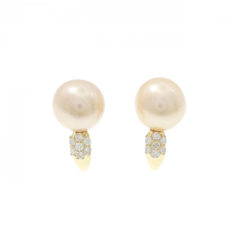 K18YG Bạch Ngọc Trai Bông Tai 9.9mm - Hàng hiệu Chính Hãng 862901