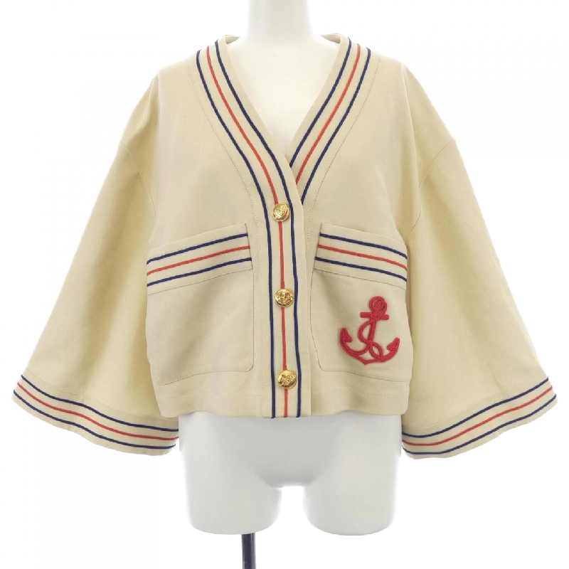 Jacket không cổ GUCCI 744716 ZANZX 631710