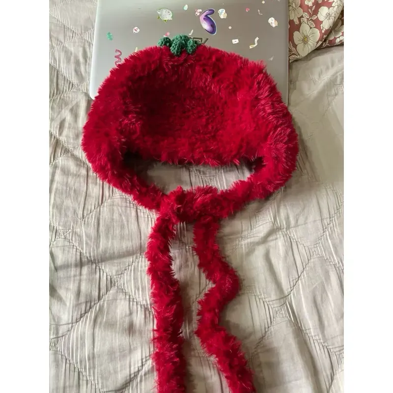 Mũ len lông mịn cà chua handmade (pass) 749440