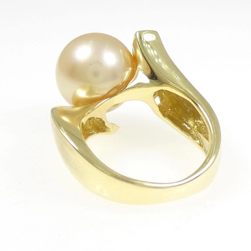 Nhẫn ngọc trai trắng K18YG 11.4mm - Hàng hiệu Authentic 852659