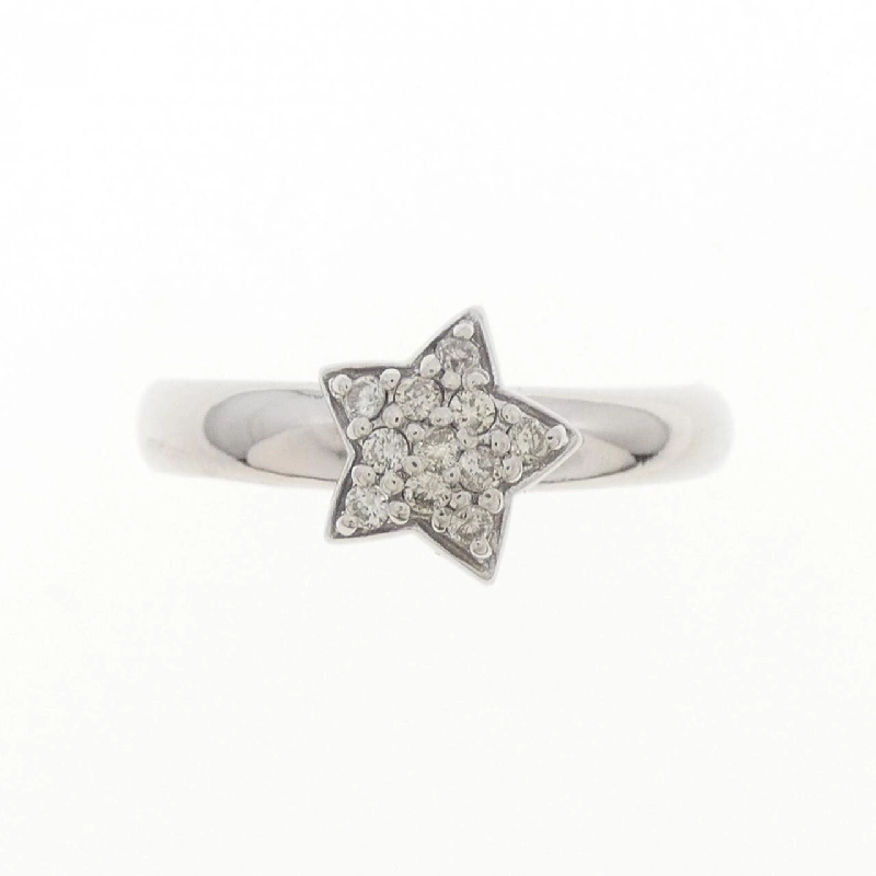 Nhẫn kim cương pavé K18WG 0.12CT 668436