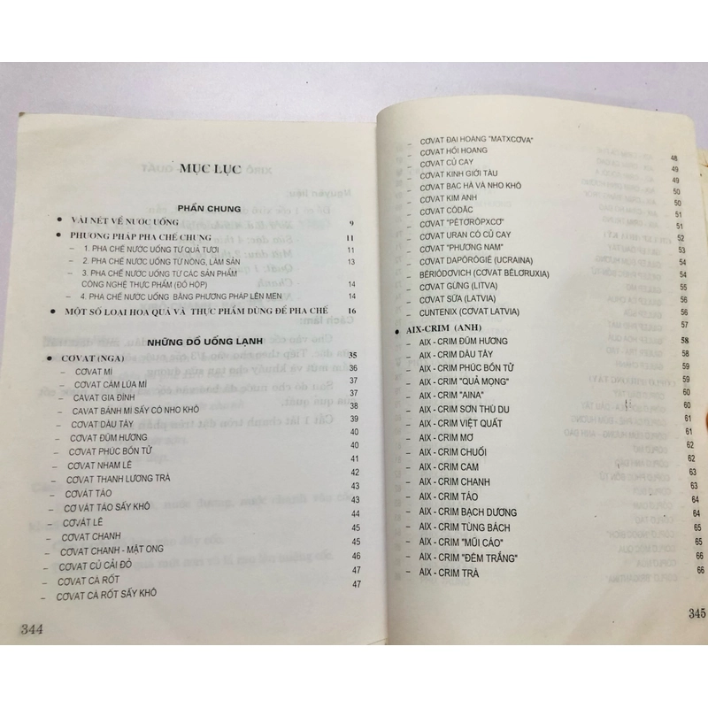 501 CÔNG THỨC PHA CHẾ NƯỚC HOA QUẢ VÀ COCKTALL - 359 trang , nxb: 2007 354915