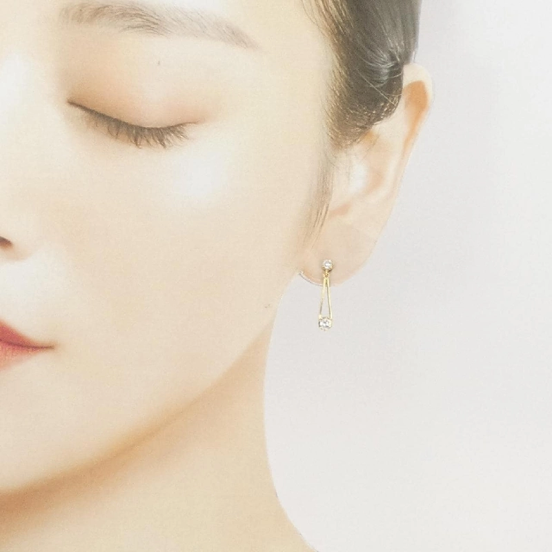 K18YG Bông tai kim cương 0.50CT - Hàng hiệu Chính hãng 870341