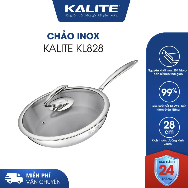 🍳 Chảo Nguyên Khối Inox 304 Tripro Kalite KL828 – Bền đẹp vượt thời gian 722609