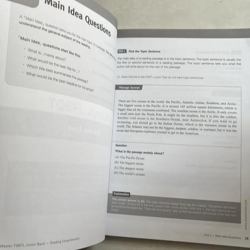 Master TOEFL Junior Basic: Reading Comprehension (Có CD) 790107