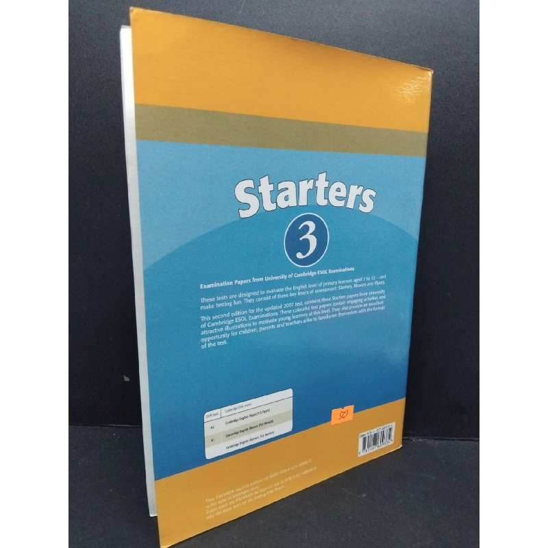 Starters 3 mới 80% ố nhẹ HCM2809 Cambridge English HỌC NGOẠI NGỮ 917323
