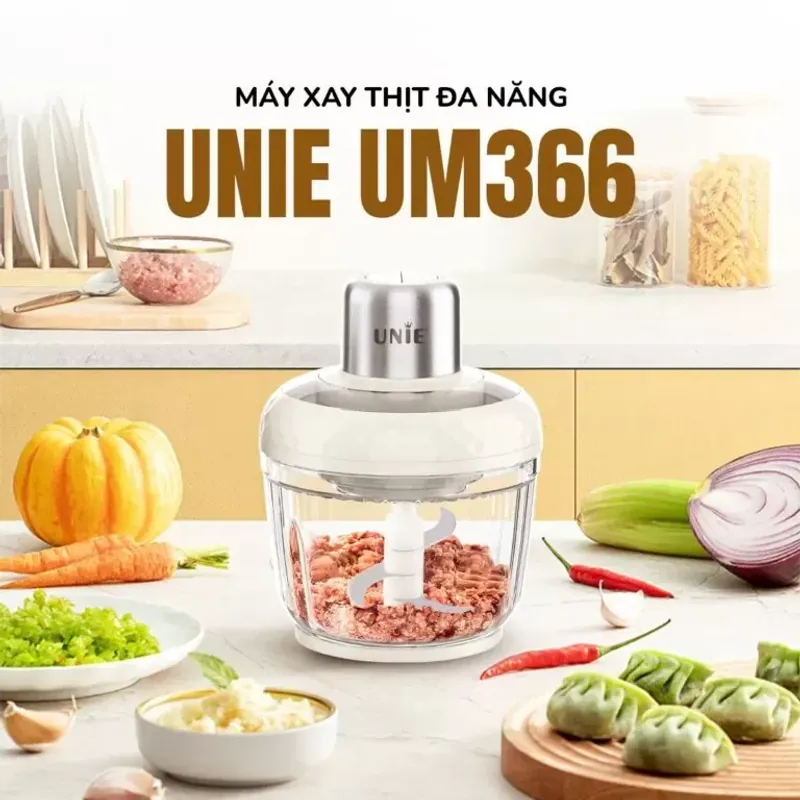 MÁY XAY THỊT UNIE UM266 2,5L 2 CỐI THỦY TINH CHÍNH HÃNG MỚI 591021