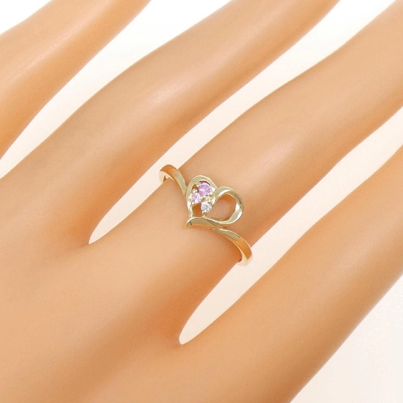 Nhẫn Sapphire Hình Trái Tim K10YG 0.03CT - Hàng hiệu Chính hãng 847625