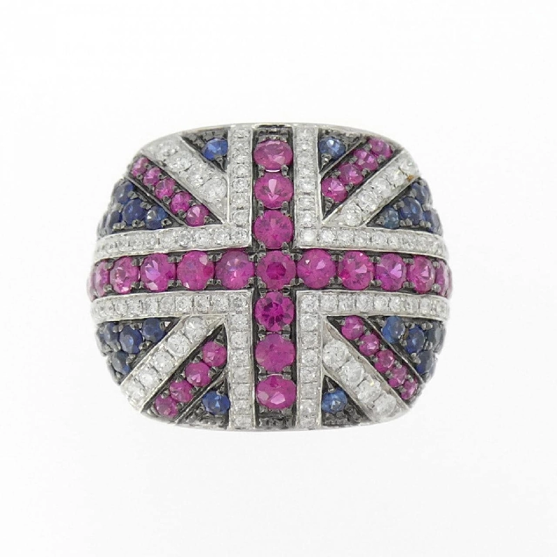 Nhẫn đá màu K18WG/K18BG 666963