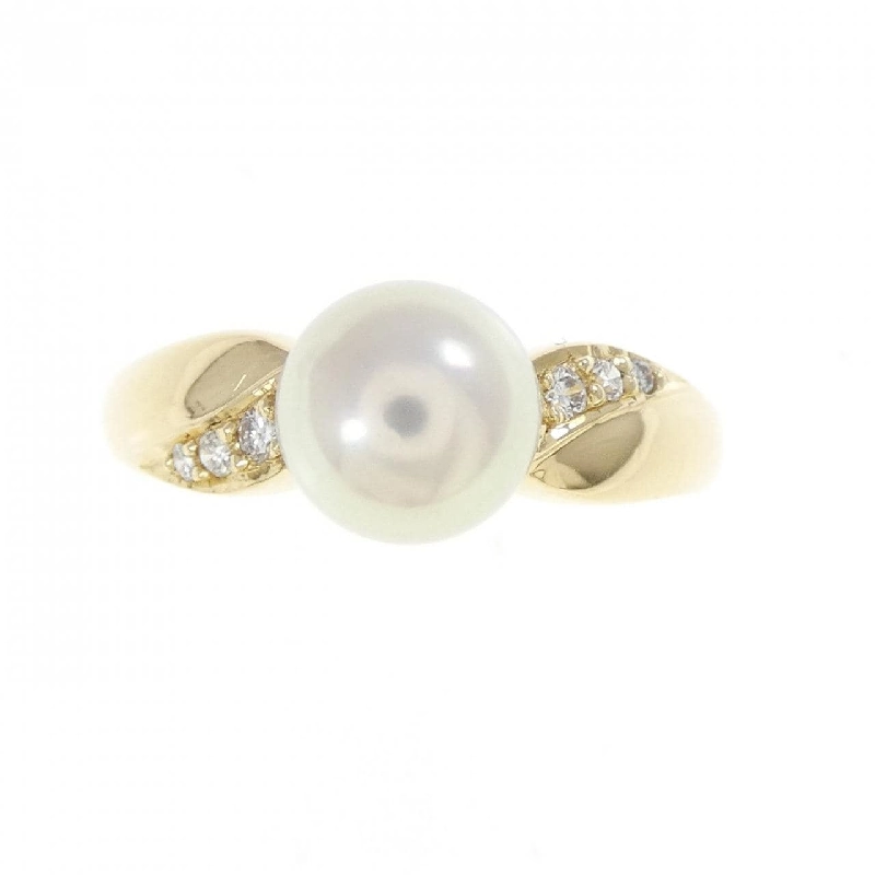 Nhẫn ngọc trai Akoya K18YG 6.9mm - Hàng hiệu Authentic 851304