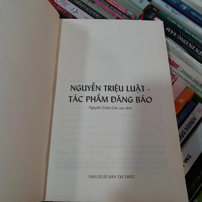 NGUYỄN TRIỆU LUẬT TÁC PHẨM ĐĂNG BÁO ( NGUYỄN TRIỆU CĂN)  999851