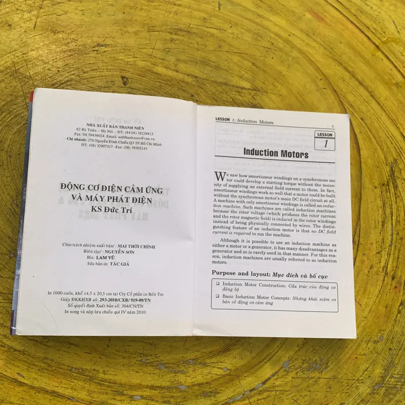 TIẾNG ANH & CÔNG NGHỆ- ĐỘNG CƠ CẢM ỨNG VÀ MÁY PHÁT ĐIỆN- KS. ĐỨC TRÍ 753191