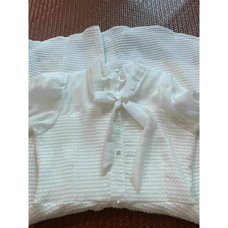 Đầm trắng xinh size S váy trắng 2 lớp đẹp còn mới trắng nguyên  523472