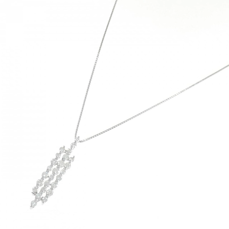 K18WG Dây chuyền kim cương 1.03CT - Hàng hiệu Chính hãng 858636