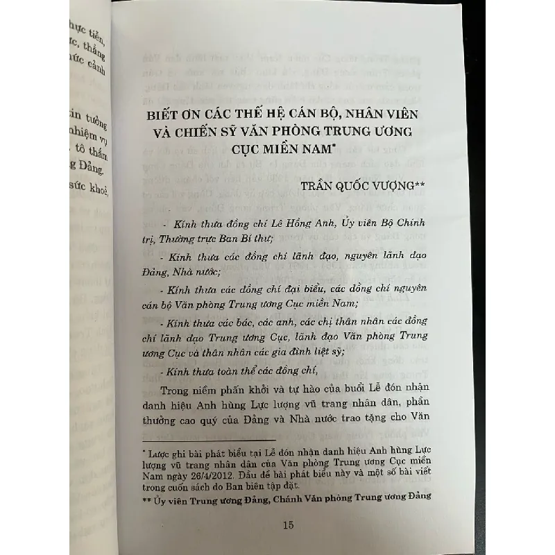 Văn phòng trung ương cục miền Nam: những năm tháng không quên 718491