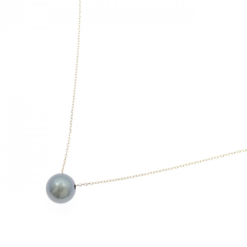 K18YG Ngọc trai đen dây chuyền 8.5mm - Hàng hiệu Chính hãng 860992