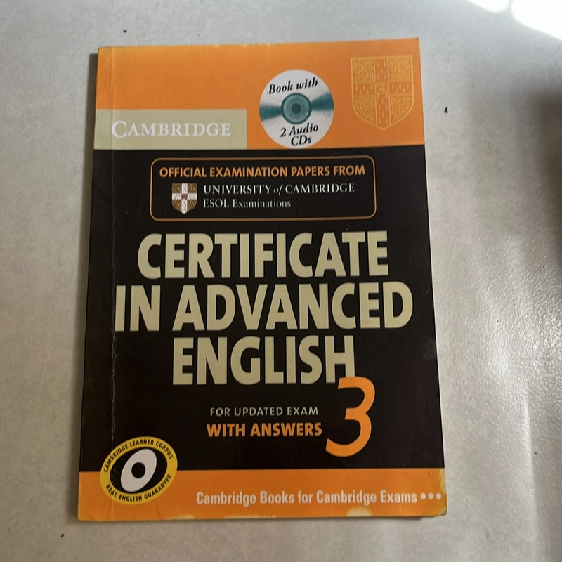 Certificate in advanced English 3 509237