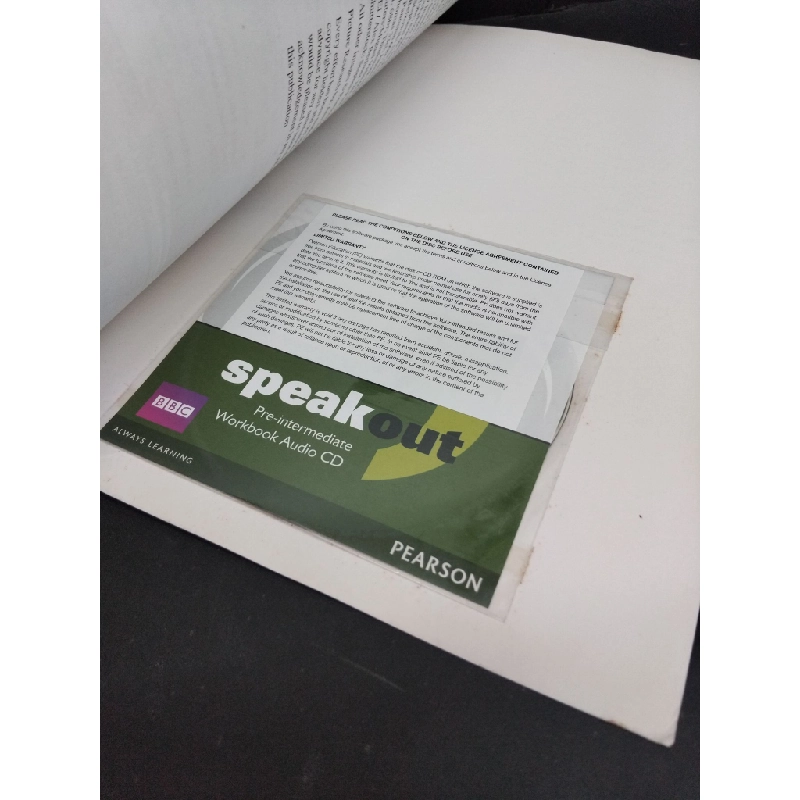 Speakout Pre-intermediate workbook with key (kèm CD) mới 80% bẩn bìa, ố nhẹ, tróc bìa, tróc gáy HCM2811 Antonia Clare, JJ Wilson HỌC NGOẠI NGỮ 356659