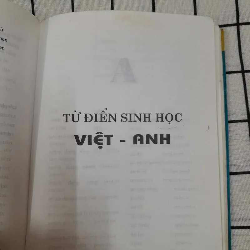 Từ điển Sinh Học ANH VIỆT VIỆT ANH [Biological Dic. ]. Tg. CUNG KIM TIẾN 600999