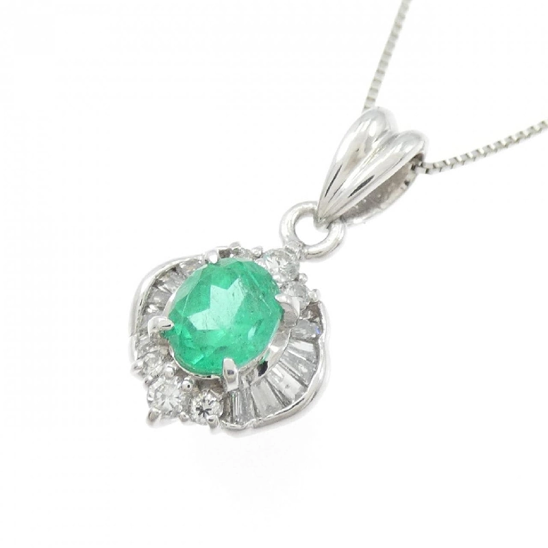 Dây chuyền ngọc lục bảo PT900/PT850 0.54CT - Hàng hiệu Authentic 857039