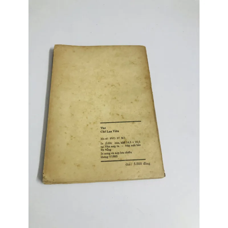 THƠ CHẾ LAN VIÊN  1993 760038
