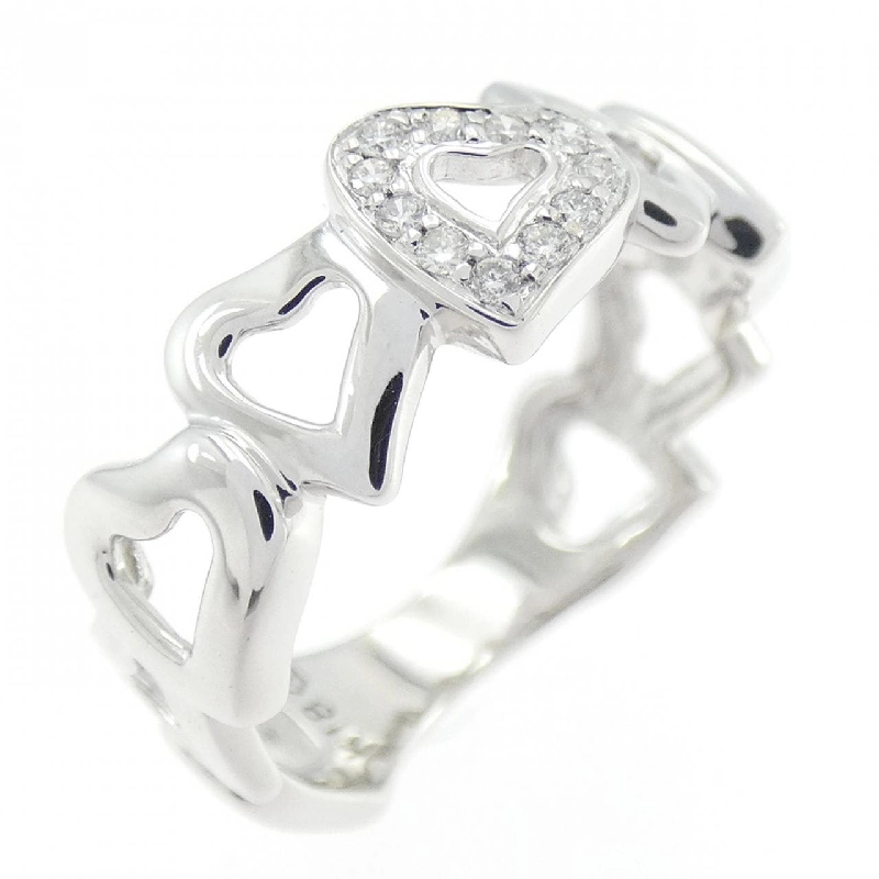 Nhẫn kim cương hình trái tim K18WG 669312