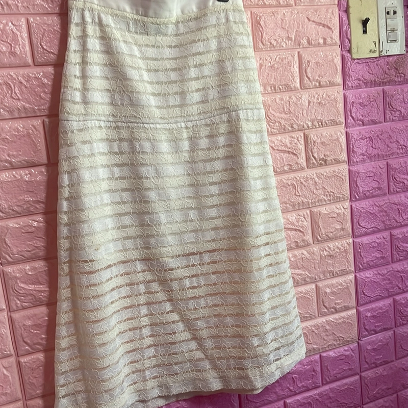 Chân váy ren chữ A Ivy moda 529970