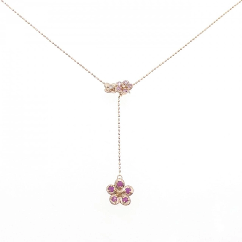 K14PG/K18PG Hoa Hồng Ruby Dây Chuyền - Hàng hiệu Chính hãng 858607