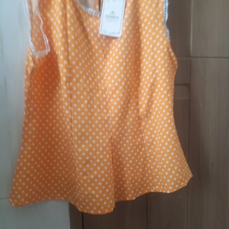 Áo nữ vàng chấm bi 925582