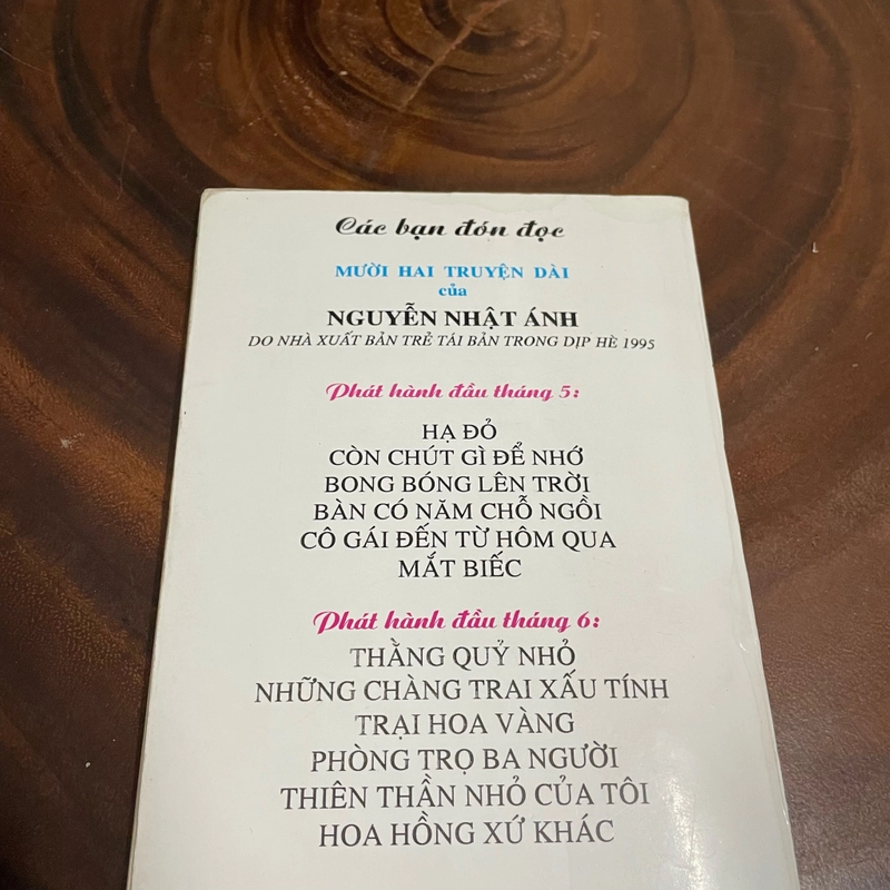 [Có Chữ Ký Tác Giả] II Tựa sách: Bong Bóng Lên Trời - Nguyễn Nhật Ánh - 1995 442492