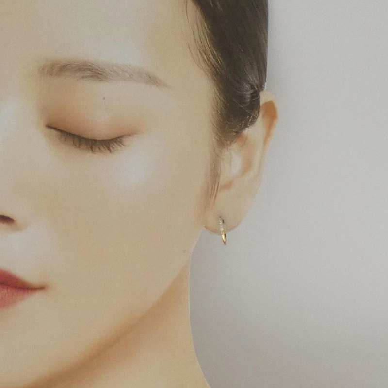 K18YG Bông tai kim cương 0.10CT - Hàng hiệu Chính hãng 867719