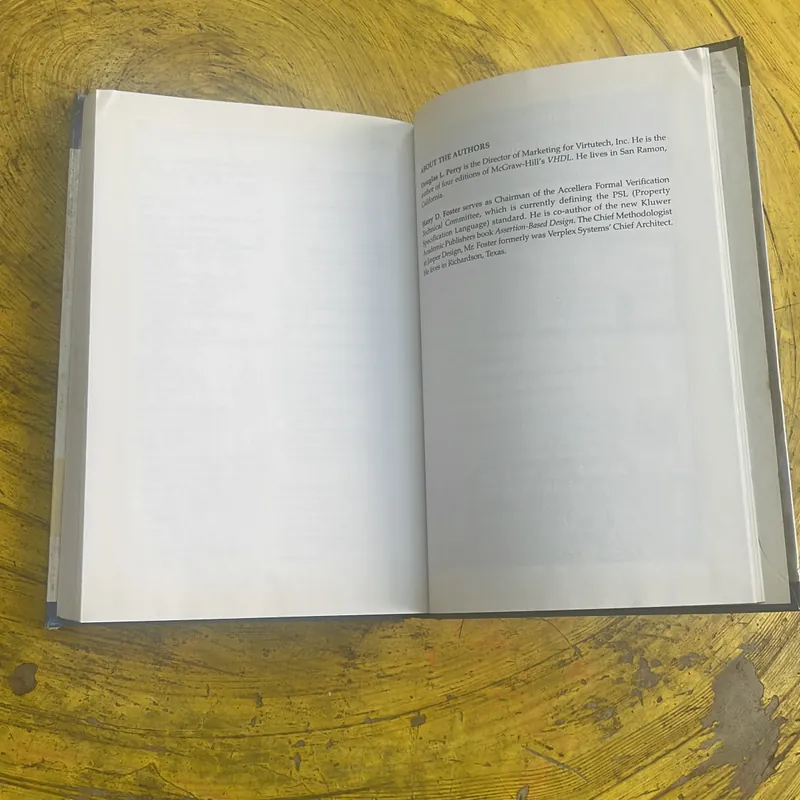 APPLIED FORMAL VERIFICATION- DOUGLAS L. PERRY - HARRY D. FOSTER  699419