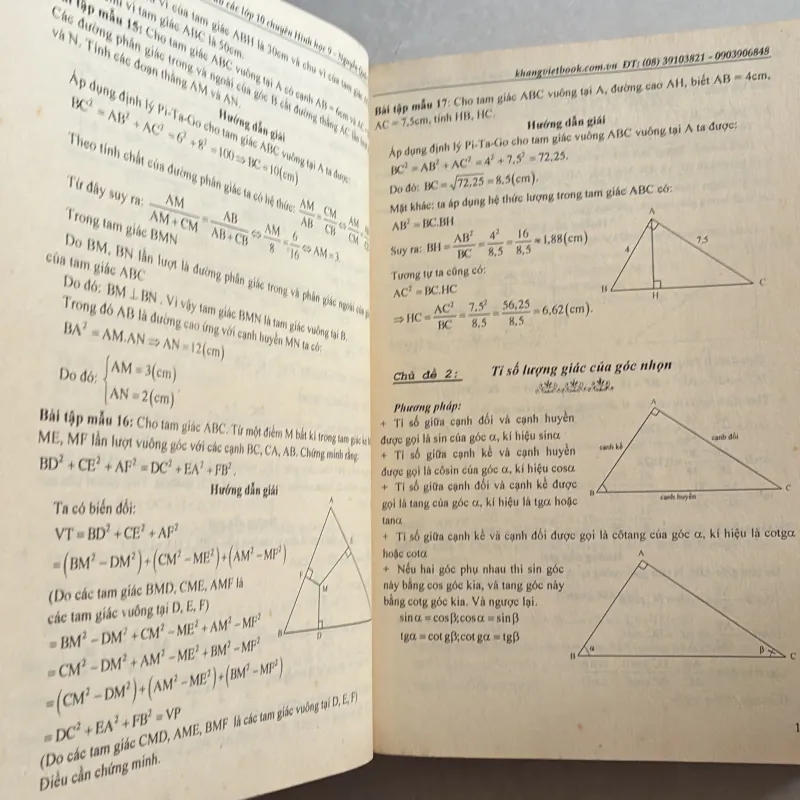 Bài toán của các kỳ thi học sinh giỏi và luyện thi vào lớp 10 chuyên hình học 9  778992