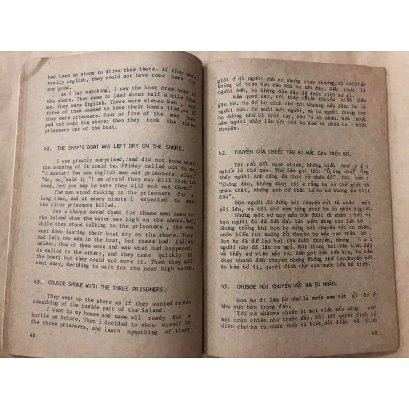 Sách cũ Robinson Crusoe - Chuyến phiêu lưu của Lỗ Bình Sơn (Song ngữ) 305528